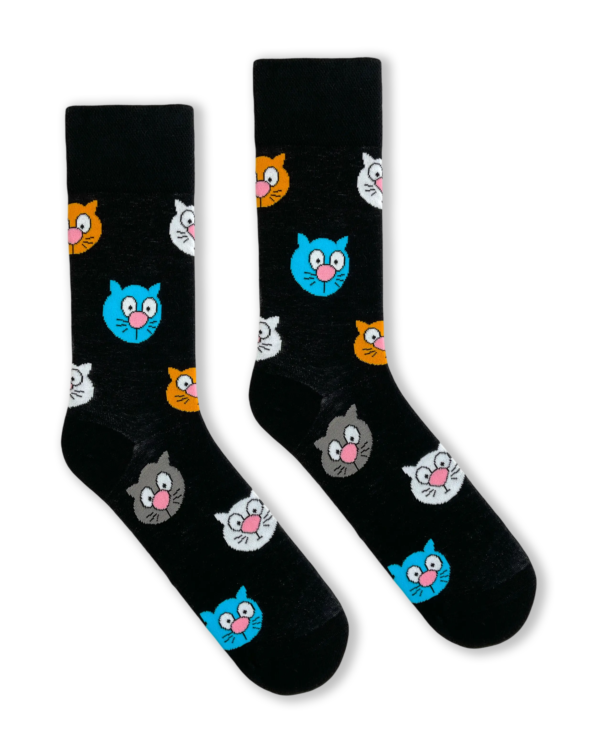 Bunte Katzenköpfe