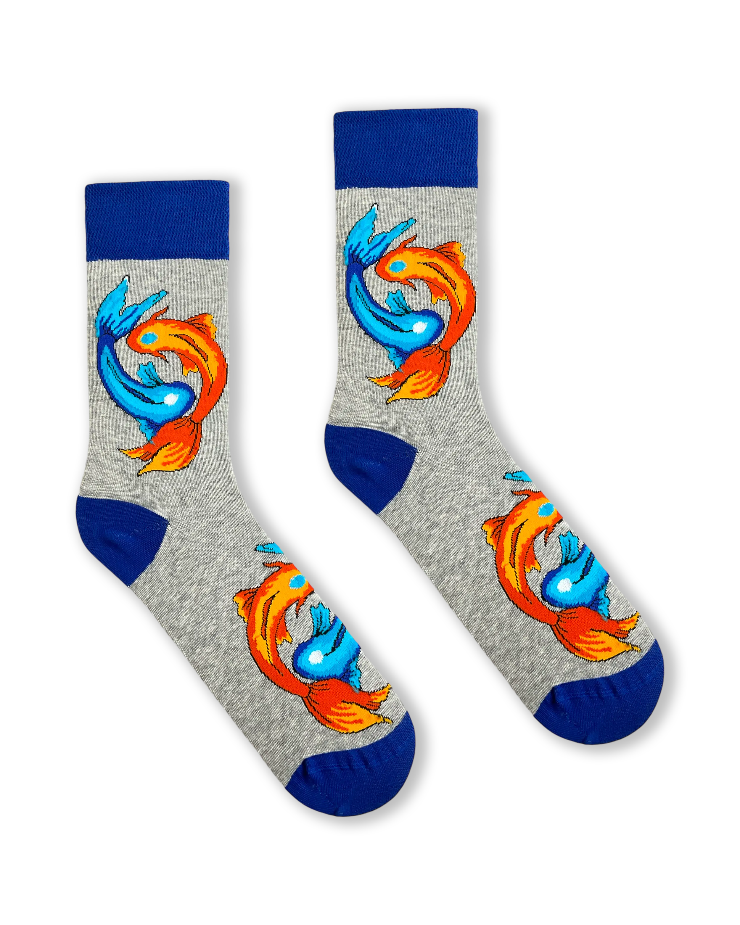 Orange-Blauer Fisch